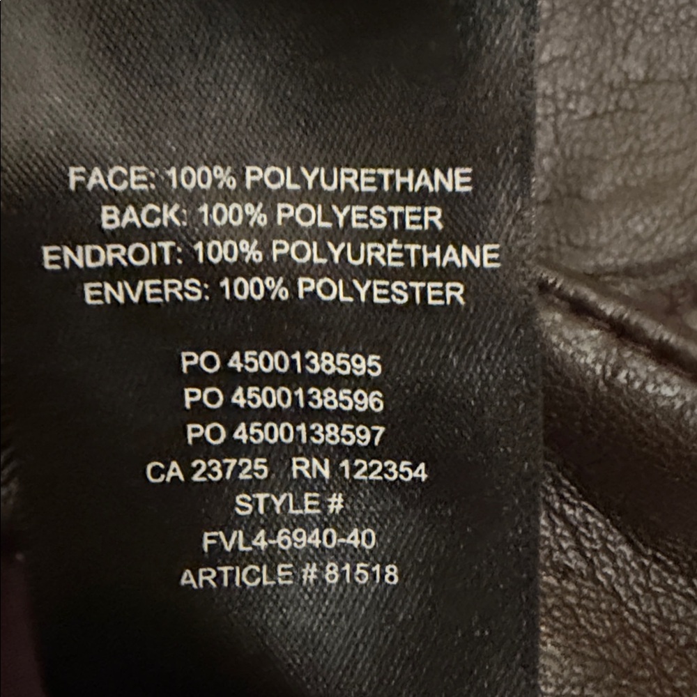 Aritzia Wilfred High Rise Faux Leather Pants Brown Size 4 - Picture 10 of 10